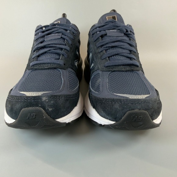 New Balance 990v5 Womens 8.5 8 1/2 B Sneaker Blue USA Made Mesh Suede Dad Shoes - Picture 2 of 16